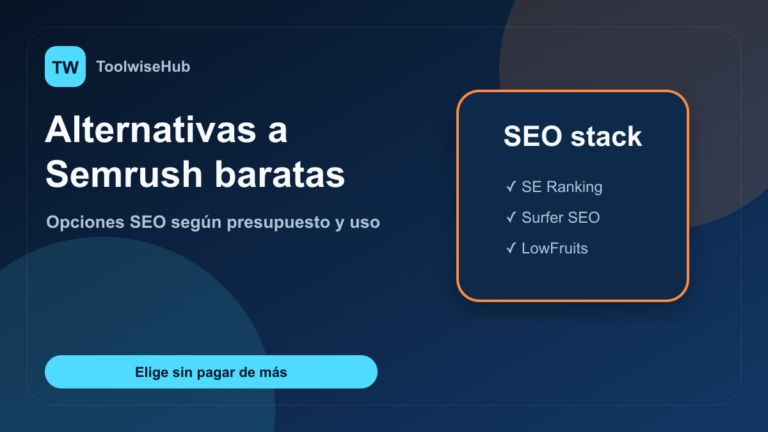 Alternativas a Semrush baratas en 2026 para SEO
