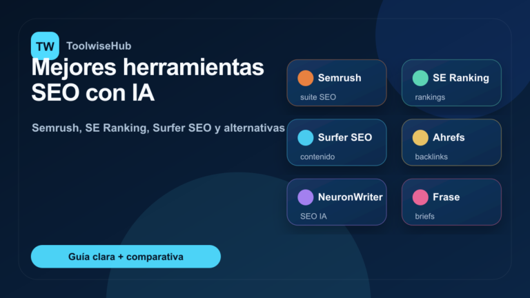 Mejores herramientas SEO con IA — ToolwiseHub