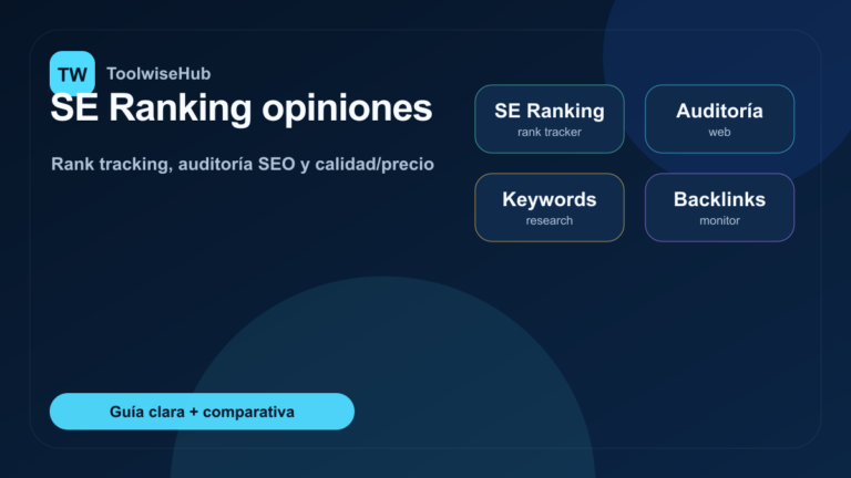 SE Ranking opiniones — ToolwiseHub