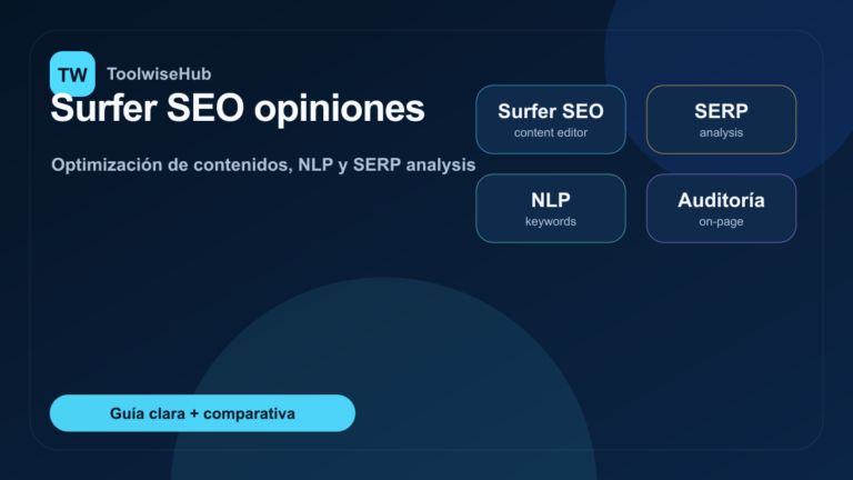 Surfer SEO opiniones — ToolwiseHub