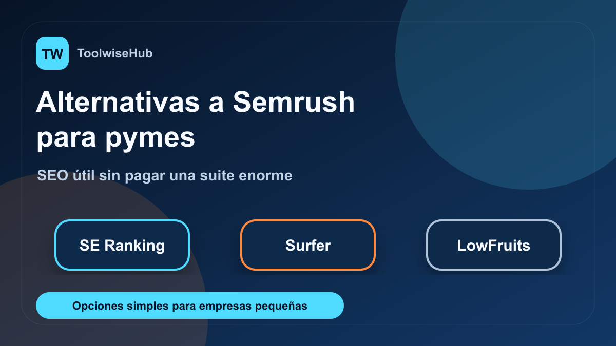 Alternativas a Semrush para pymes y pequeñas empresas