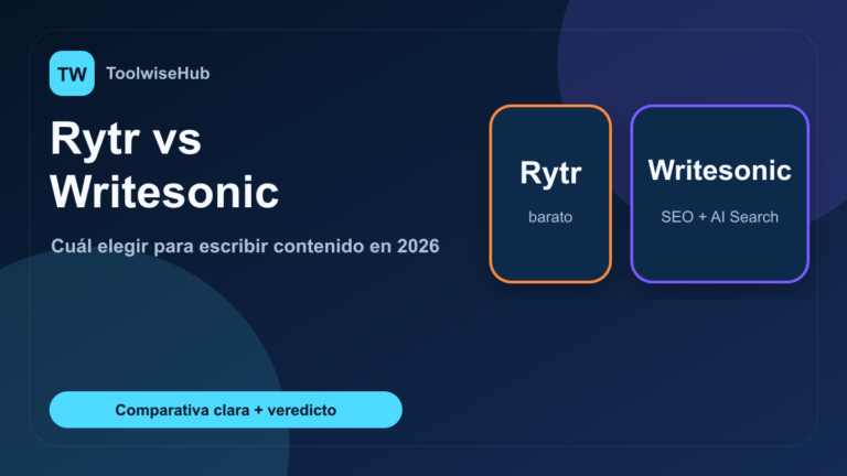 Rytr vs Writesonic: comparativa de herramientas IA para escribir contenido