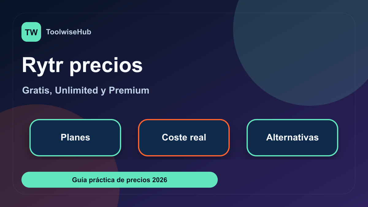 Rytr precios 2026: plan gratis, Unlimited y Premium