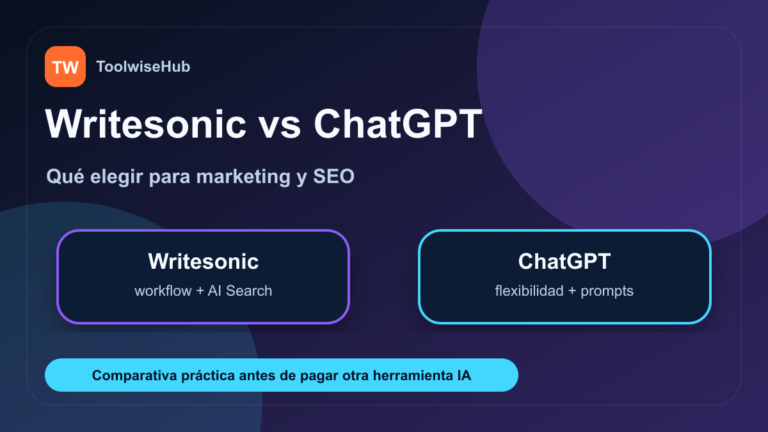 Writesonic vs ChatGPT: comparativa para marketing y SEO